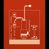 Потопяема помпа за мръсна вода 1kW 18000 л/ч EINHELL - Thumbnail 6