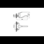 Стенен смесител за кухня Rodas FAYANS - Thumbnail 2