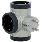 T-образен адаптер разклонител 3 гнезда за контакт шуко LEGRAND - Thumbnail 1