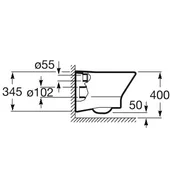 Тоалетна чиния окачена nexo roca 346640000 - Thumbnail 3