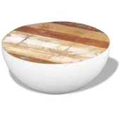 Кафе масичка, регенерирано дърво масив, 60x30 см - Thumbnail 2