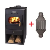 Камина с чугунен плот 13 kW + подарък топлообменник МЕТАЛИК - Thumbnail 1