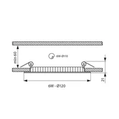 LED панел ESTE LED- 6W- 400LM- бял - 4000K - Thumbnail 2
