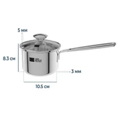 Малка тенджера 0.8 л ø10.5 см NEVA METAL - Thumbnail 2