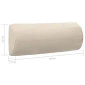 Облегалка за глава за шезлонг - кремава - 40x7,5x15 см - VL47933 - Thumbnail 9