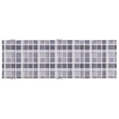 Шалте за шезлонг - сиво каре - 186x58x4 см - Оксфорд плат - VL314172 - Thumbnail 5