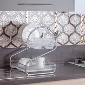 Сушилник за съдове 2 нива ТК КВ 018 TEKNO TEL - Thumbnail 2