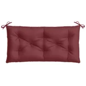 Възглавница за градинска пейка 100x50x7 см виненочервен плат - VL4002540 - Thumbnail 4