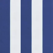 Възглавници за външни пейки 2 бр синьо-бели 120x50x7 см плат - VL361690 - Thumbnail 8
