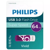 Флаш памет USB 3.0 64 GB Vivid PHILIPS - Thumbnail 3