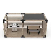 Конзола за пергола GPT 120 122x266x326 мм черна DOMAX - Thumbnail 4