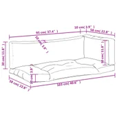 Палетни възглавници, 3 бр, тюркоаз, плат Оксфорд - Thumbnail 11