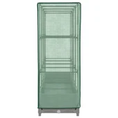 Повдигната леха с покривало, 160x40x123 см - ратанов сандък Светлосив - Thumbnail 5