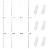 Шестоъгълна pop-up шатра с 6 стени кремавобяла 3,6x3,1 м - Thumbnail 10