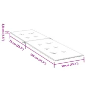 Възглавница за стол шезлонг кремава (75+105)x50x4 см - VL314175 - Thumbnail 9