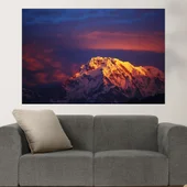 Залез над връх Анапурна - картина пано за стена - Thumbnail 1