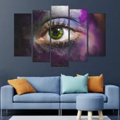 Човешко око от близо - картина пано за стена - Thumbnail 3