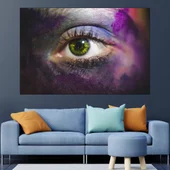 Човешко око от близо - картина пано за стена - Thumbnail 1