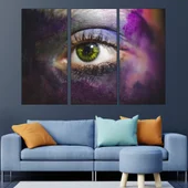 Човешко око от близо - картина пано за стена - Thumbnail 2