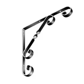 Декоративна конзола 205x205x14 мм черна VORMANN - Thumbnail 1