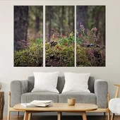 Декорация от горски треви и шишарка - картина пано за стена - Thumbnail 2