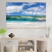 Красива морска вълна  - картина пано за стена - Thumbnail 1