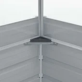 Мини парник с повдигащ покрив, 100x100x85 см,  сив - Thumbnail 5