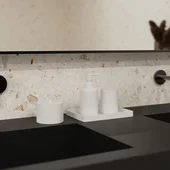 Поставка за четки и паста за зъби Дейзи INTER CERAMIC - Thumbnail 2