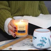 Ароматна свещ Черна ванилия 120 гр AREON - Thumbnail 4