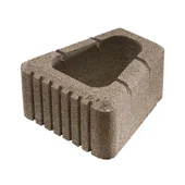 Бетонна кашпа 28.7x33x15 см кафява Triflor SEMMELROCK - Thumbnail 1