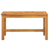 Градинска пейка, 80 cм, масив акациево дърво - VL362236 - Thumbnail 3