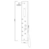 Хидромасажен панел "дилея" white icsh 3014 - Thumbnail 2