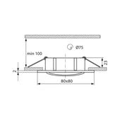 Луна за вграждане REFF SL510 N/M - Thumbnail 2