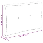 Палетна възглавница, червено каре, 60x40x12 см, текстил - Thumbnail 10