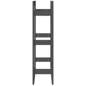 Поставка за дърва за огрев сива 60x25x100 см масивно дърво бор - Thumbnail 6