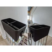 Правоъгълна саксия Балконе за парапет ROTO - Thumbnail 2