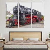 Стар парен локомотив - картина пано за стена - Thumbnail 2