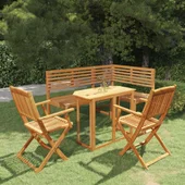 Бистро комплект, 4 части, маса - 2 стола и пейка - Thumbnail 3