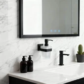 Дозатор за течен сапун Modena Black Matt INTER CERAMIC - Thumbnail 2