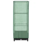 Повдигната леха с покривало, 40x40x123 см - Черен сандък - Thumbnail 5