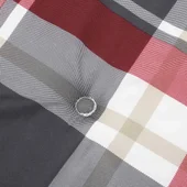 Възглавница за стол шезлонг червено каре (75+105)x50x4 см - VL314186 - Thumbnail 7