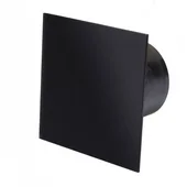 Вентилатор за баня ММ-P  ф100, с клапа, стъкло, прав - черен мат - Thumbnail 1