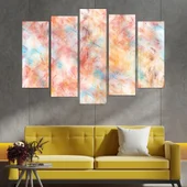 Абстрактен фон в червено и жълто - картина пано за стена - Thumbnail 3