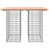 Градинска пейка дизайн габион 100x70x72 см дугласко дърво масив - VL834363 - Thumbnail 5