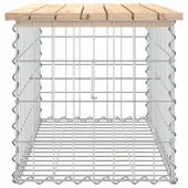 Градинска пейка габионен дизайн 83x44x42 см борово дърво масив - VL834356 - Thumbnail 4