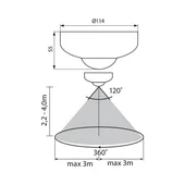 Инфрачервен сензор за движение DATA SR36-W - Thumbnail 2
