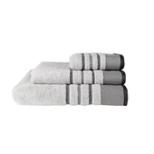 Кърпа за баня Line 70x140 см сива MIKA - Thumbnail 1
