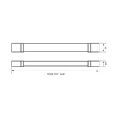 LED осветително тяло Atico 18 W 600 мм VIVALUX - Thumbnail 2