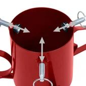 Метална стойка за коледна елха 58x58x21 см червена - Thumbnail 6