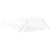 Оранжерия със стоманена рамка бяла 64 м² 16x4x2 м - Thumbnail 5